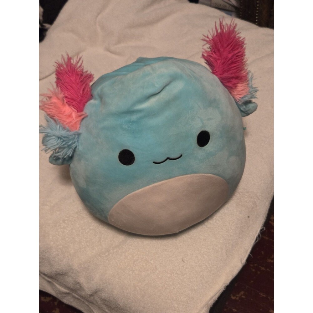 Anastasia the Teal Axolotl Squishmallow 14" Plush Toy Water Life Salamander
